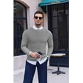 thumbnail image 5 of Ekouaer Men's Long Sleeve Shirts Honeycomb Waffle Pullover Sweater Crewneck Thermal Tops Lightweight Undershirts Light Gray XXL, 5 of 6