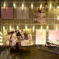 thumbnail image 4 of Zhaomeidaxi 10/20/40 Led Photo Clip String Lights, Used for Hanging Pictures, Cards,Decorations, Battery-powered, Perfect Bedroom Wall Decoration, Valentine's Day, Wedding,Multicolor 1m+10 Lights, 4 of 9