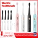 thumbnail image 2 of Cepillo de dientes eléctrico sónico, modo de 5 velocidades, carga USB, 4 colores, IPX7, impermeable, ultrasónico, recargable, cepillo de dientes de pelo suave para adultos, 2 of 5