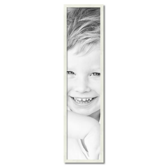 ArtToFrames 11" x 48" White Picture Frame, 11x48 inch White Wood Poster Frame (WOM-5140)