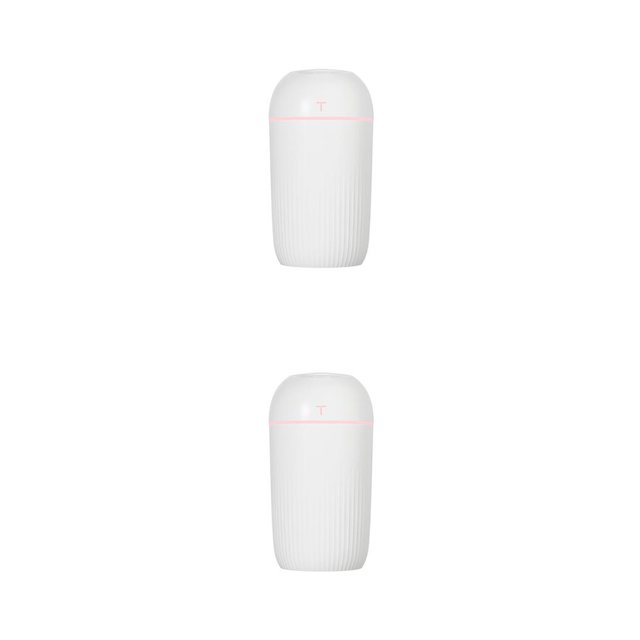 Matsuzay Mini humidificador, ambientador, difusor de Aroma, operación Simple de larga duración, accesorios para el hogar, suministros para el Blanco 420ml 2piezas