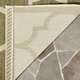 thumbnail image 3 of SAFAVIEH Courtyard Alyssa Geometric Indoor/Outdoor Area Rug, Green/Beige, 4' x 4' Square, 3 of 7