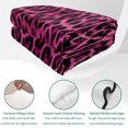 thumbnail image 4 of Queen Quilt Set 90''x96'', Pink Leopard Print Lightweight Bedspread Coverlet Set with 2 Pillow Shams, Retro Chic Abstract Animals Texture Breathable All Season Quilt Bedding for Bedroom/Guest Room, 4 of 9