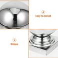 thumbnail image 3 of PENIKOKO Boule Décorative Réfléchissante Argentée en Acier Inoxydable pour Balustrades de Balcon Lot de 1, 3 of 8