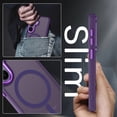 thumbnail image 5 of DOMAVER Samsung Galaxy S26 Case 6.3 Inch, MagSafe Compatible Matte Translucent Cover, Slim Shockproof Protective - Purple, 5 of 9
