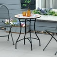 thumbnail image 2 of Outsunny Mosaic Table, Round Patio Table for Garden, Red, 2 of 9