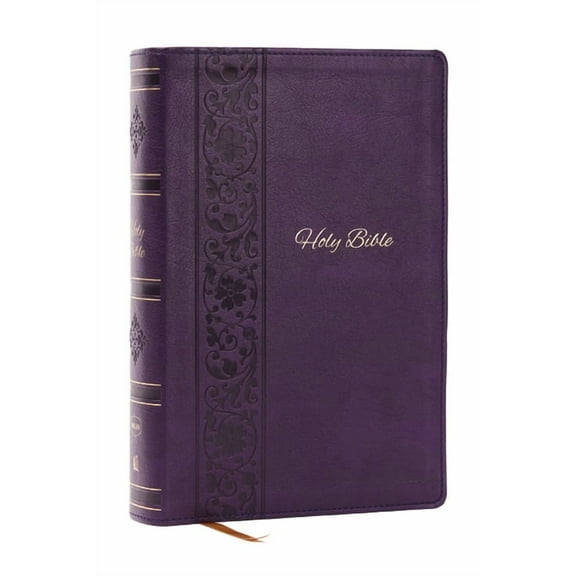 NKJV Bible: Personal Size Giant Print, Purple Leathersoft, Holy Bible, Red Letter, Comfort Print: New King James Version, (Hardcover)