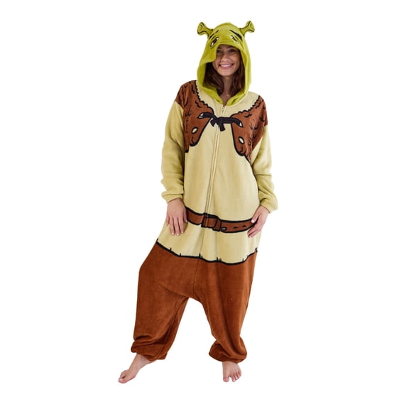 Shrek Men's Hooded Kigurumi Onesie Costume-XXL