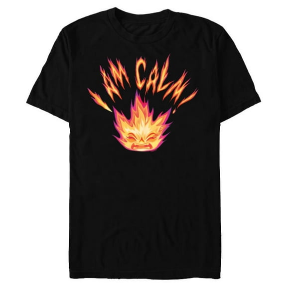 Disney and Pixar’s Elemental Ember Lumen I Am Calm! - Short Sleeve Blended T-Shirt for Adults - Customized-Black