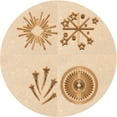 thumbnail image 1 of Ahgly Company Machine Washable Indoor Round Transitional Brown Sand Brown Area Rugs, 6' Round, 1 of 7