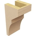 thumbnail image 5 of 4"W x 4"D x 8"H Wide Monterey Rough Cedar Woodgrain TimberThane Corbel, Primed Tan, 5 of 6