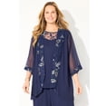 thumbnail image 4 of Catherines Women's Plus Size Lavish Lace 3-Piece Pant Suit, 4 of 6