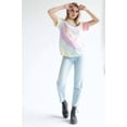 thumbnail image 2 of Zen Rainbow Tie Dye Shirt - Casual Summer Short Sleeve Top, 2 of 4