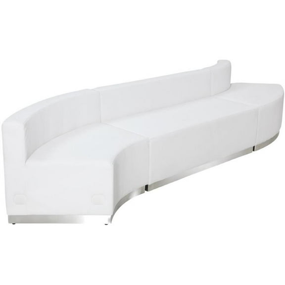 Flash Furniture Hercules Alon 3 Piece Reception Seating in White