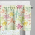 thumbnail image 3 of Ambesonne Palm Tree Valance Pack of 2, Silhouettes in Color, 54"X12", Multicolor, 3 of 5