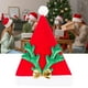thumbnail image 4 of Sombrero de Papá Noel de dibujos animados, accesorios cómodos, tocado con lazo, decoración, sombrero de asta para Verde, 4 of 6