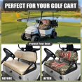 thumbnail image 4 of Yuyamidu Deer Golf Cart Seat Covers Full Set of 2 Camo Hunting Golf Cart Bench Seat Cover Back Rest Cover Protector Fits Most Club Cars Golf Carts, American Flag, 4 of 7