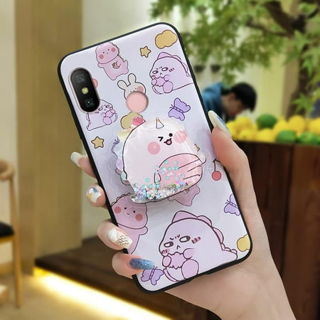 Lulumi-Phone Case For Xiaomi Redmi 6 Pro/A2 LITE, Back Cover phone lens protection quicksand cell phone sleeve cell phone case Waterproof phone case phone protector Soft Case cute Cartoon