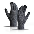 thumbnail image 1 of Guantes de punto a prueba de frío de invierno, guantes de felpa gruesos y cálidos con dedos completos, 1 of 6