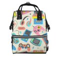 thumbnail image 1 of Disketp Playing Video Games Mochila de Pañales de Gran Capacidad con Múltiples Bolsillos, Mochila de Viaje Multifuncional para Bebé, Unisex, Moderna y Resistente, 1 of 6