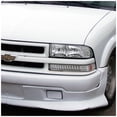 thumbnail image 2 of Spec-D Tuning Chrome Headlights + Chrome LED Bumper Lights Compatible with 1998-2004 Chevy S10, Blazer, Left + Right Pair Headlamps Assembly, 2 of 7