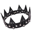 thumbnail image 3 of Tiara de corona medieval, de estilo Retro, negro decorativo para accesorios de disfraces, decoraciones de Cosplay, graduación, boda Zulema corona de rey para hombre, 3 of 8