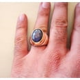 thumbnail image 6 of Labradorite Mans Ring, Natural Blue Fire Labradorite, Unisex Ring, Silver Jewelry, 925 Silver Ring, Birthday Gift, Heavy Men Ring, Arabic Design, Ottoman Style Ring, Christmas, Turkey Mens Signet Ring, 6 of 6