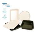 thumbnail image 5 of Mainstays Size 10" x 7" Carbon Steel Non Stick Mini Roaster Pan, Green, 5 of 9