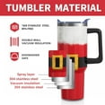 thumbnail image 3 of Christmas Gifts 40 Oz Tumbler with Handle and Straw, Red Xmas Santa Claus Clothes Stainless Steel Insulated Cup Water Bottle, Holiday Gifts for Women Men (1PC), 3 of 6