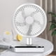 thumbnail image 1 of Campana Para Cocina USB Desk Fan, Rechargeable Mini Portable Fan, 180° Automatic Shaking Desktop Fan With 4 Speeds, LED Display, Strong Airflow Quiet, 1 of 6