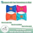 thumbnail image 6 of Deago Belly Bands for Male Dogs - Washable Reusable Small Dog Belly Wrap Leakproof Puppy Diapers Nappies (Red, S), 6 of 8