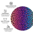thumbnail image 4 of Disketp Leopard Neon Rainbow Funny Coasters,6 Pcs Leather Coasters With Holder, Perfect Housewarming Hostess Gifts,Protect Furniture From Water Marks Scratch And Damage, 4 of 9