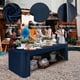 thumbnail image 4 of 26-27 Fitted Tablecloth Open Back Table Cover Solid Color Washable Tablecloth for Trade Show Meeting, 4 of 5
