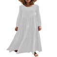 thumbnail image 1 of POINTERTECK Robes Maxi Décontractées à Manches Longues et Amples pour Femmes, 1 of 5