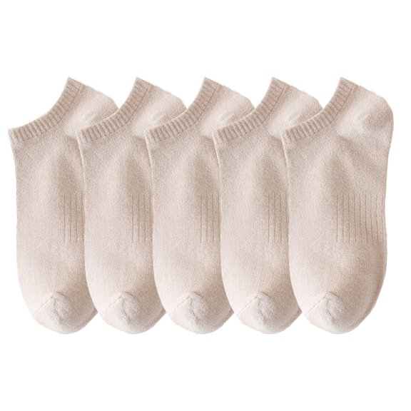 Socks Women's Spring and Summer Solid Color Boat Socks Breathable Cotton Sports Shallow Mouth