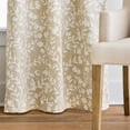 thumbnail image 2 of Martha Stewart Amelia Blackout 37"W x 84"L Indoor Curtain Panel, Set of 2, Linen, Recycled Polyester, Cotton, Adult, 2 of 6