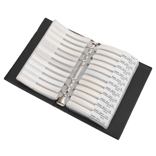 603 Resistors Sample Book 0603 Series Sample Book 170 Value Black Portable Capacitors Assortment Kit For Sample Comparison Storing Components