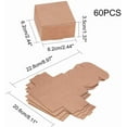 thumbnail image 2 of PH 60pcs Mini Kraft Paper Box Handmade Soap Box Brown Paper Candy Box Gift Wrapping Kraft Paper Box for Earring Small Jewelry Crafting 2.4x2.4x1.3 Beige, 2 of 7