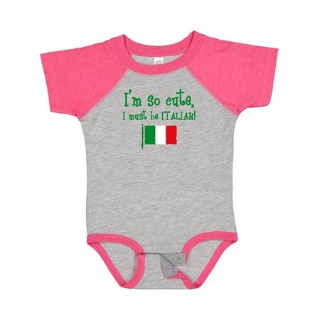 

Inktastic So Cute Italian Gift Baby Boy or Baby Girl Bodysuit