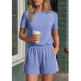 thumbnail image 5 of PRETTYGARDEN Sweatsuits Women 2 Piece Outfit Summer Lounge Shorts Sets Matching Spring Travel Beach Vacation Clothes, 5 of 8