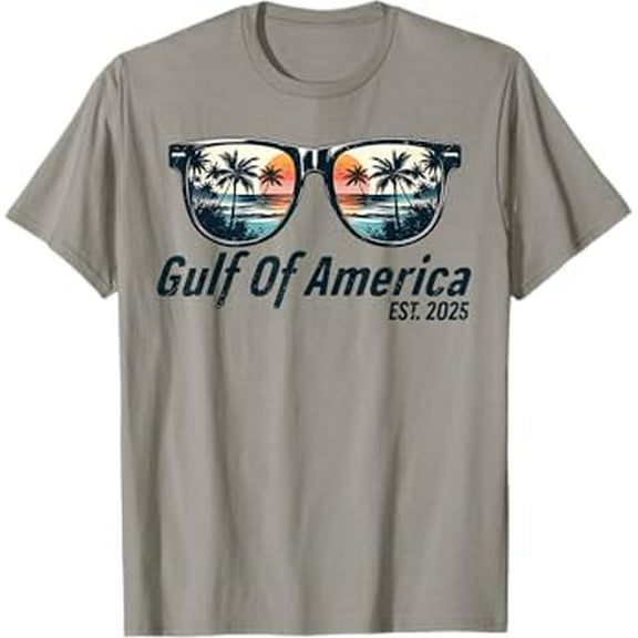 Gulf Of Us America Est 2025 Retro Vintage Birthday Gifts Sunglases Beach Hot Trending Vintage T-Shirt Unisex S To 5Xl