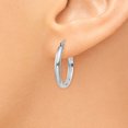 thumbnail image 3 of 14K White Gold Hoop Earrings, 3 of 4