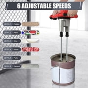 Double Paddle Electric Cement Mixer, 2500W Handheld Electric Concrete Mixer, Portable Mud Mixer with 6 Adjustable Speed, Double Auger Mixer for Mixing Mud, Cement, Mortar, Paint, Fodder