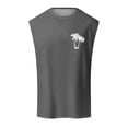 thumbnail image 1 of Summer Fashion Men's Coconut Pattern Vest - Shoulder Design, Breathable Sleeveless Top for Vacation & Work, 1 of 6