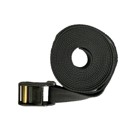 Multus Roller Cam Buckle with 9 Foot Grey Polypropylene Strap