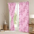 thumbnail image 3 of Manfei Princess Butterfly Black Out Curtains, Flower Floral Print Curtains Pack of 2 (42x63 Each), Teen Kid Girl Female Adult Bedroom Curtains, Curtains and Drapes Decor, 3 of 6