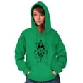 thumbnail image 3 of Fish Triangle Compass Spirit Animal Unisex Plus Fleece Graphic Hoodie Brisco Brands 2X, 3 of 5