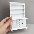 thumbnail image 2 of Armario de almacenamiento Dollhouse Miniature 1:12 blanco con 3 estantes, 2 of 3