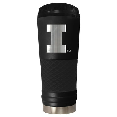 Black Illinois Fighting Illini Stealth Matte 24oz Tumbler