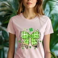 thumbnail image 5 of Lucky Teacher Clover Shirt – Leopard Shamrock Graphic T-Shirt , Ash, Size 2XL, 5 of 6